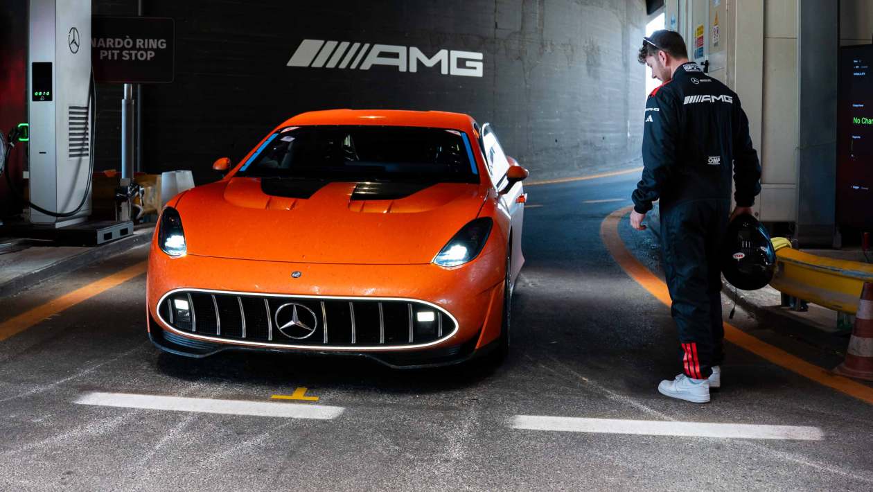 The Mercedes-AMG GT XX concept is a 220mph saloon with electrified